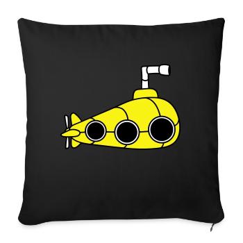 sous-marin Plongée sous-marine Plongée Capitaine de sous-marin - Housse de coussin décorative 45 x 45 cm - noir - Devant