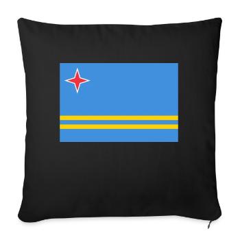 Aruba - Sofa pillowcase 17,3'' x 17,3'' (45 x 45 cm) - black - Front