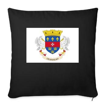 Saint-Barthélemy - Housse de coussin décorative 45 x 45 cm - noir - Devant