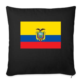 Équateur - Housse de coussin décorative 45 x 45 cm - noir - Devant