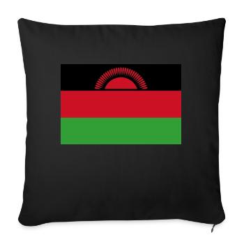 Malawia - Sofa pillowcase 17,3'' x 17,3'' (45 x 45 cm) - black - Front