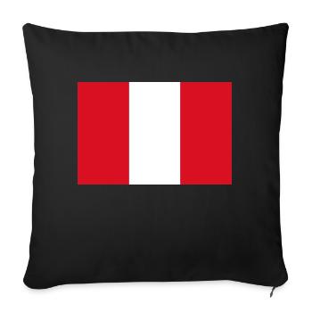 Pérou - Housse de coussin décorative 45 x 45 cm - noir - Devant