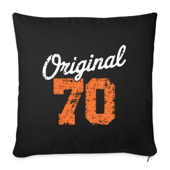 Original 70 - 55 ans d’anniversaire - Housse de coussin décorative 45 x 45 cm - noir - Devant