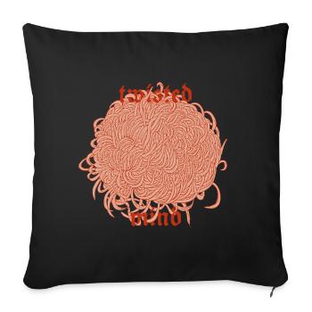 Twisted Mind – Chaos & Aesthetic - Sofa pillowcase 17,3'' x 17,3'' (45 x 45 cm) - black - Front