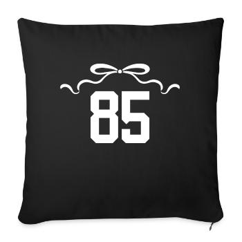 Number 85 Knot - 85th Anniversary - Sofa pillowcase 17,3'' x 17,3'' (45 x 45 cm) - black - Front