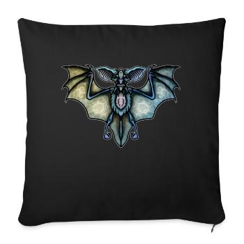 Chauve-souris - Housse de coussin décorative 45 x 45 cm - noir - Devant