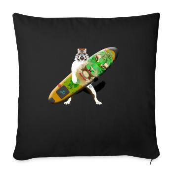 Kitesurf 7 - Housse de coussin décorative 45 x 45 cm - noir - Devant
