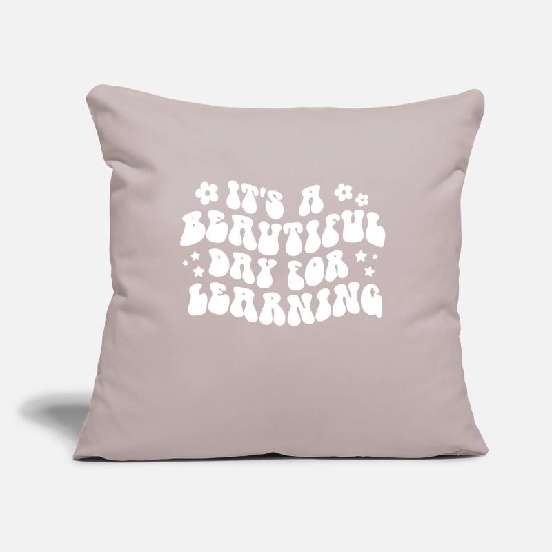 It's a Beautiful Day for Learning Motivation Sofa pillowcase 17,3'' x 17,3'' (45 x 45 cm)