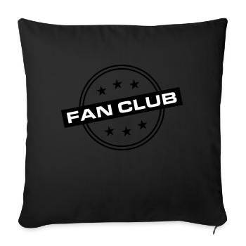 Fan Club - Sofa pillowcase 17,3'' x 17,3'' (45 x 45 cm) - black - Front