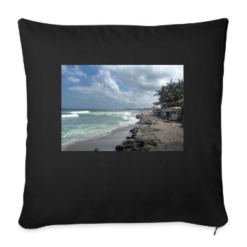 INDONET Bali Indonésie - Housse de coussin décorative 45 x 45 cm - noir - Devant