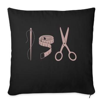 Cosplay Tools - Sofa pillowcase 17,3'' x 17,3'' (45 x 45 cm) - black - Front