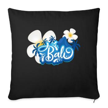 L’île de Bali : paradis tropical et trésor culturel - Housse de coussin décorative 45 x 45 cm - noir - Devant