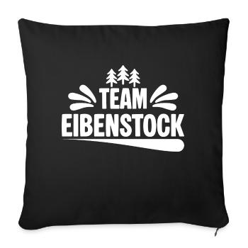 Team Eibenstock - Sofakissenbezug 45 x 45 cm - Schwarz - Vorne