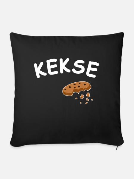 Kekse - Sofakissenbezug 45 x 45 cm - Schwarz