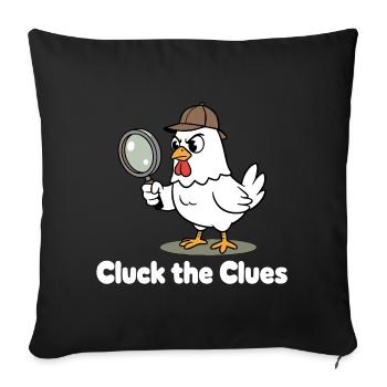 Gloussez le détective - Housse de coussin décorative 45 x 45 cm - noir - Devant