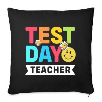 Professeur d’examen Abi Abitur - Housse de coussin décorative 45 x 45 cm - noir - Devant