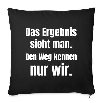 Nous seuls connaissons le chemin vers la remise des diplômes - Housse de coussin décorative 45 x 45 cm - noir - Devant