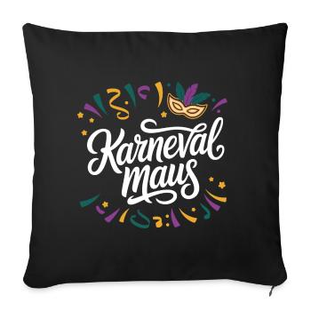 Carnival Mouse - Sofa pillowcase 17,3'' x 17,3'' (45 x 45 cm) - black - Front