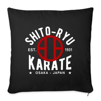 Shito Ryu Karate Osaka Japan Ost. 1931 - Sofakissenbezug 45 x 45 cm - Schwarz - Vorne