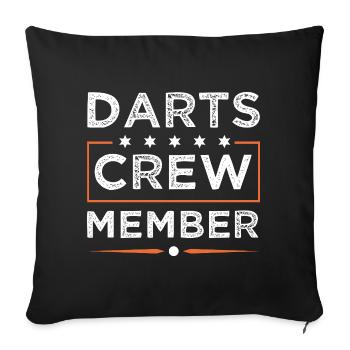 Équipe de fléchettes - Housse de coussin décorative 45 x 45 cm - noir - Devant