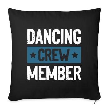 Équipe de danse - Housse de coussin décorative 45 x 45 cm - noir - Devant
