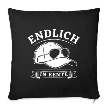 Rentner Legende - Sofakissenbezug 45 x 45 cm - Schwarz - Vorne