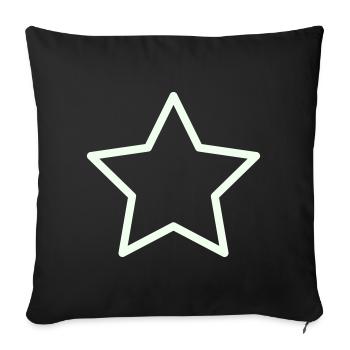 stern- - Sofakissenbezug 45 x 45 cm - Schwarz - Vorne