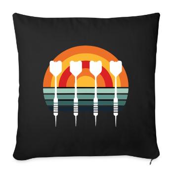 dard - Housse de coussin décorative 45 x 45 cm - noir - Devant