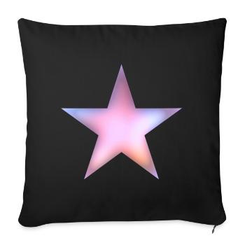 Étoile - Housse de coussin décorative 45 x 45 cm - noir - Devant