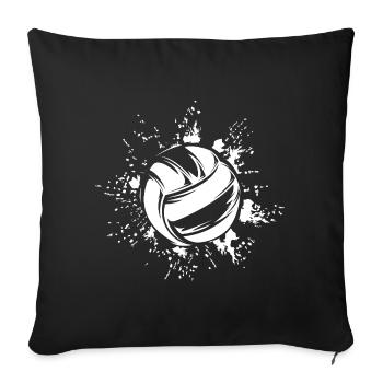 Volleyball icon Logo Symbol Illustration Explosion - Sofa pillowcase 17,3'' x 17,3'' (45 x 45 cm) - black - Front