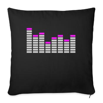 Equalizer / equaliser - Sofakissenbezug 45 x 45 cm - Schwarz - Vorne