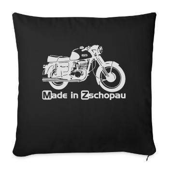 MZ ETS 250 - Sofakissenbezug 45 x 45 cm - Schwarz - Vorne