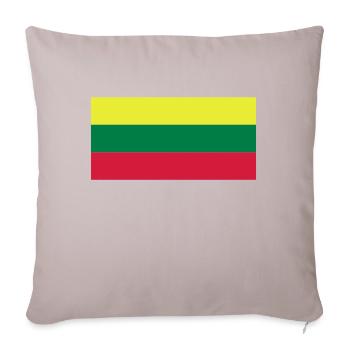 Lithuania - Sofa pillowcase 17,3'' x 17,3'' (45 x 45 cm) - light taupe - Front