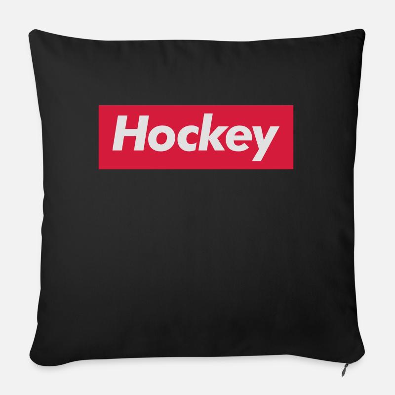 Hockey Red Bar - Sofakissenbezug 45 x 45 cm - Schwarz