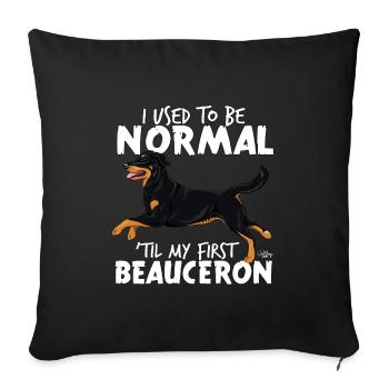 beauceronnormal2 - Housse de coussin décorative 45 x 45 cm - noir - Devant