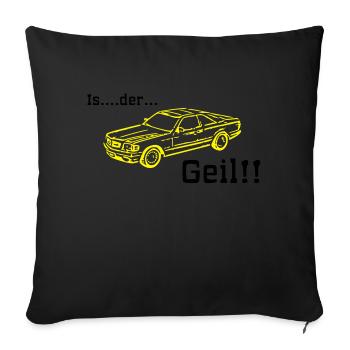 est la cornée - Housse de coussin décorative 45 x 45 cm - noir - Devant