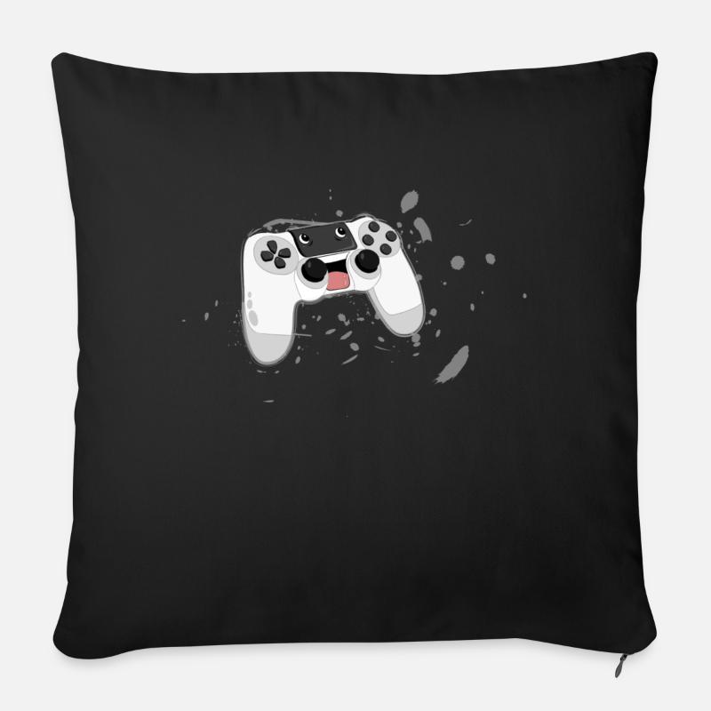 Crazy Controller - Sofakissenbezug 45 x 45 cm - Schwarz