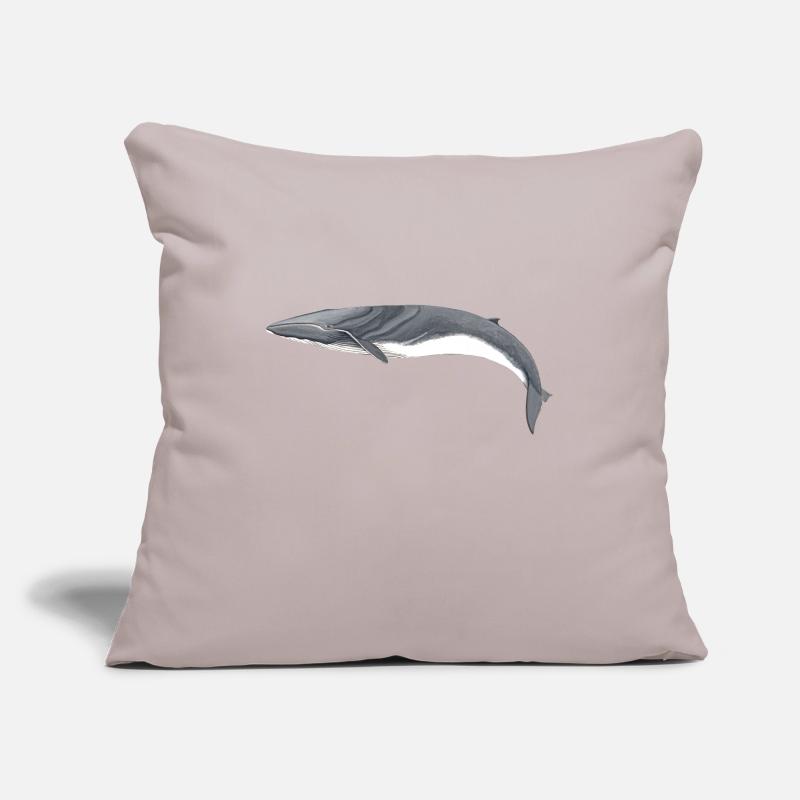 rorquals - rorqual - rorqual commun Housse de coussin décorative 45 x 45 cm