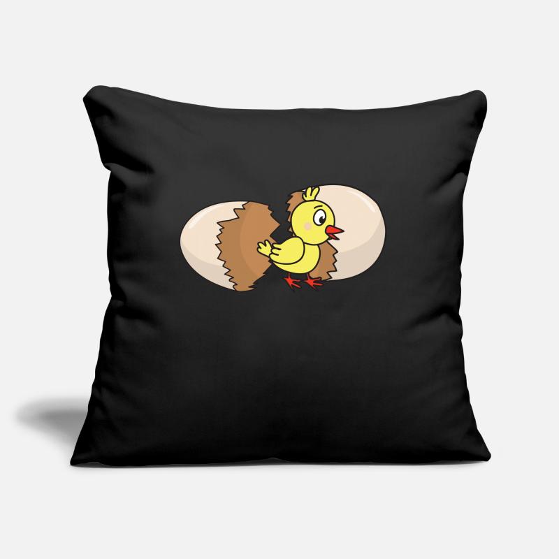 Chick poultry chicken chickens egg chicken egg easter egg Sofa pillowcase 17,3'' x 17,3'' (45 x 45 cm)