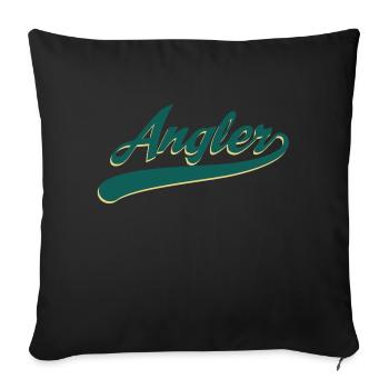 angeln - Sofakissenbezug 45 x 45 cm - Schwarz - Vorne