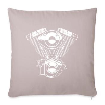 ENGINE MOTO - Sofa pillowcase 17,3'' x 17,3'' (45 x 45 cm) - light taupe - Front