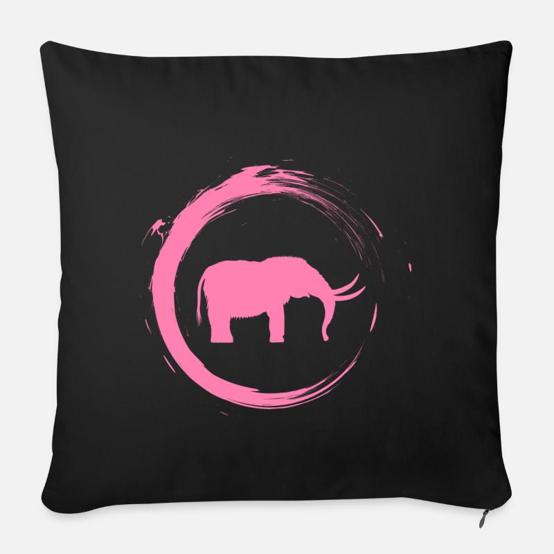 Mammut - Sofakissenbezug 45 x 45 cm - Schwarz