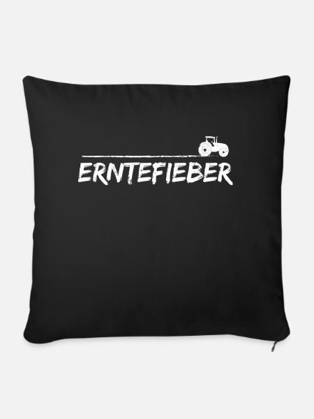 Landwirt Bauer Ernte | witzig Spruch Geschenk - Sofakissenbezug 45 x 45 cm - Schwarz