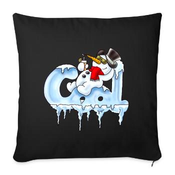 cool - Sofakissenbezug 45 x 45 cm - Schwarz - Vorne