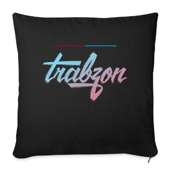 Trabzon 61 - Housse de coussin décorative 45 x 45 cm - noir - Devant