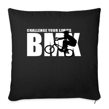 challenge your limits - Sofa pillowcase 17,3'' x 17,3'' (45 x 45 cm) - black - Front