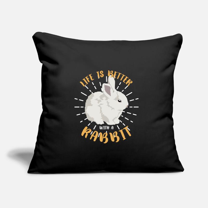 Rabbit cute pets Sofa pillowcase 17,3'' x 17,3'' (45 x 45 cm)