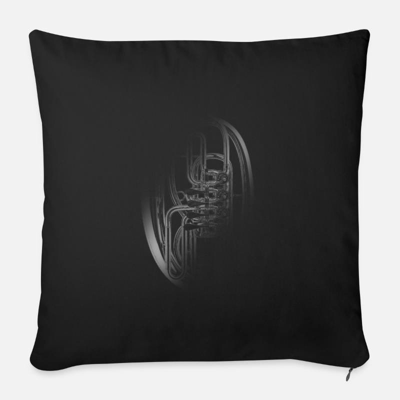 Tenorhorn instrument - Sofakissenbezug 45 x 45 cm - Schwarz
