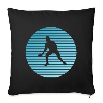table tennis - Sofa pillowcase 17,3'' x 17,3'' (45 x 45 cm) - black - Front