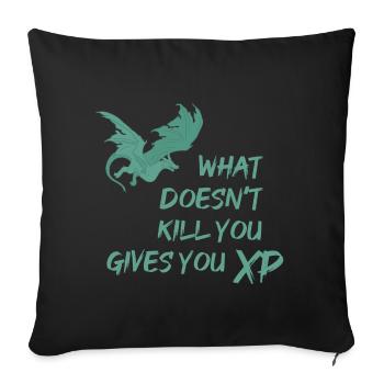 Gaming dungeon role-playing game - Sofa pillowcase 17,3'' x 17,3'' (45 x 45 cm) - black - Front